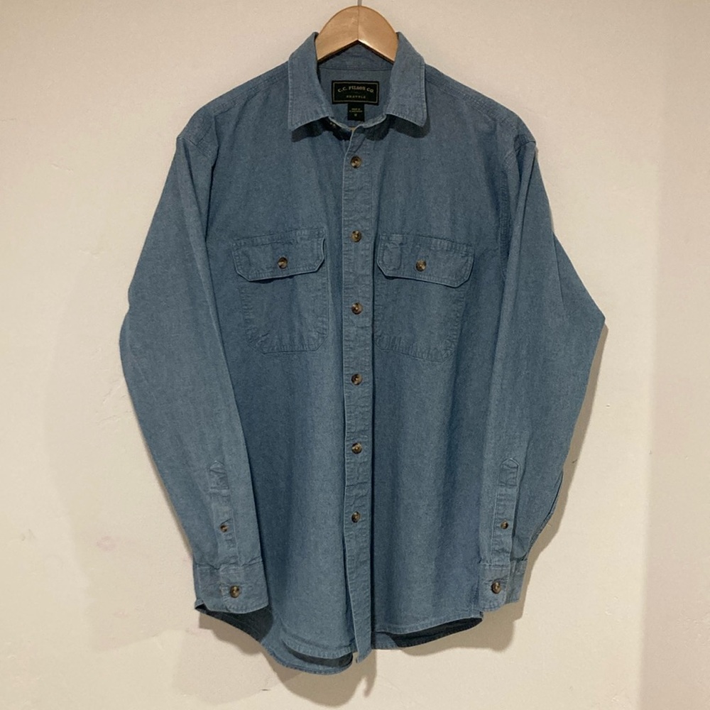 Men's Filson Blue Casual Button Down Shirt